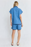 Lula Soul - Reine Short Sleeve Shirt - Petrol