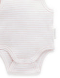 Purebaby - Rib Bodysuit 2 Pack - Pale Pink
