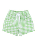 Bebe - Festive Gingham Shorts - Green Gingham