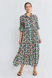 Ibisa - Maya Midi Dress - Navy