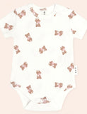 Huxbaby - Tumbling Bow Huxette S/Slv Bodysuit - Pink