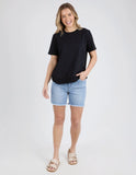 Foxwood - Farrah Short Sleeve Tee - Black
