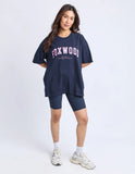 Foxwood - Interval Tee - Navy / Neon Pink