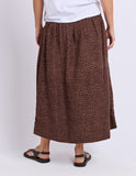 Foxwood - Wren Spot Skirt - Chocolate