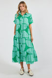 Ibisa - Kayce Midi Dress - Sea