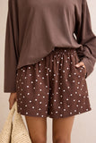 Ceres Life - Mila Shorts - Choc Scattered Spot