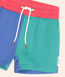 Huxbaby - Colour Block Twill Short - Multicolour