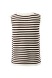Ceres Life - Maddy Mesh Knit Tank - Brunette Stripe
