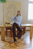 Ceres Life - Finley Funnel Neck Knit - China Blue