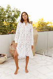 I Am Pylgrym - St Tropez Shirt Dress - Ecru