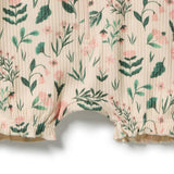 Wilson & Frenchy - Sweet Bloom Organic Ruffle Zipsuit