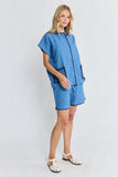 Lula Soul - Reine Short Sleeve Shirt - Petrol