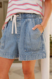 Ceres Life - Darcy Relaxed Everday Short - Washed Vintage Blue