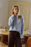 Ceres Life - Finley Funnel Neck Knit - China Blue