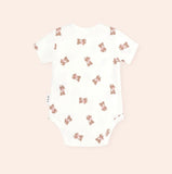 Huxbaby - Tumbling Bow Huxette S/Slv Bodysuit - Pink