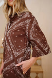 Ceres Life - Sara Mini Shirt Dress - Bandana Print