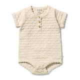 Wilson & Frenchy - Milk Cloud Organic Knitted Chevron Bodysuit