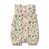 Wilson & Frenchy - Sweet Bloom Organic Ruffle Zipsuit