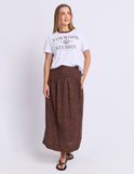 Foxwood - Wren Spot Skirt - Chocolate