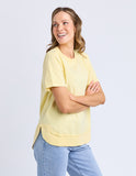 Foxwood - Farrah Short Sleeve Tee - Lemon