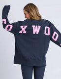 Foxwood - Interval Crew - Navy With Neon Pink