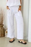 Free Angel - Elastico Pants - White
