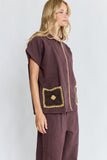 Lula Soul - Reine Short Sleeve Shirt - Espresso