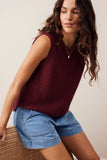 Ceres Life - Maddy Mesh Knit Tank - Mulberry