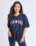 Foxwood - Interval Tee - Navy / Neon Pink