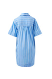 Ceres Life - Sara Mini Shirt Dress - Oxford Blue White Stripe