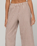 Boom Shankar - Evelina Pant - Cocoa Gingham