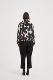 Tirelli - Reversible Print Puffer Jacket - Black/Cream Print