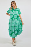 Ibisa - Kayce Midi Dress - Sea