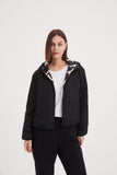 Tirelli - Reversible Print Puffer Jacket - Black/Cream Print
