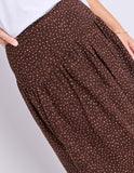 Foxwood - Wren Spot Skirt - Chocolate