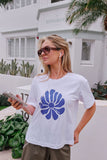 Ceres Life - Stevie Slouchy Tee - White / Ceres Flora