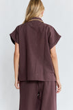 Lula Soul - Reine Short Sleeve Shirt - Espresso