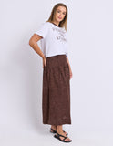 Foxwood - Wren Spot Skirt - Chocolate