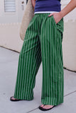 Ceres Life - The Lounge Pant - Basil Stripe