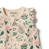 Wilson & Frenchy - Sweet Bloom Organic Ruffle Zipsuit