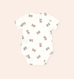 Huxbaby - Tumbling Bow Hux S/Slv Bodysuit - Blue