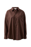 Ceres Life - Peta Oversized Shirt - Chocolate