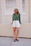 Ceres Life - Clover Tie Shirt - Basil