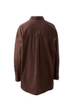 Ceres Life - Peta Oversized Shirt - Chocolate