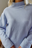 Ceres Life - Finley Funnel Neck Knit - China Blue