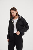 Tirelli - Reversible Print Puffer Jacket - Black/Cream Print