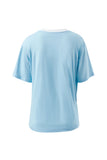Ceres Life - Stevie Slouchy Tee - Fresh Blue / Basil Varsity