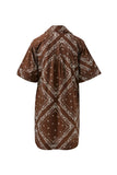 Ceres Life - Sara Mini Shirt Dress - Bandana Print