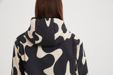Tirelli - Reversible Print Puffer Jacket - Black/Cream Print