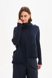 Tirelli - Roll Hem Pocket Knit - Navy